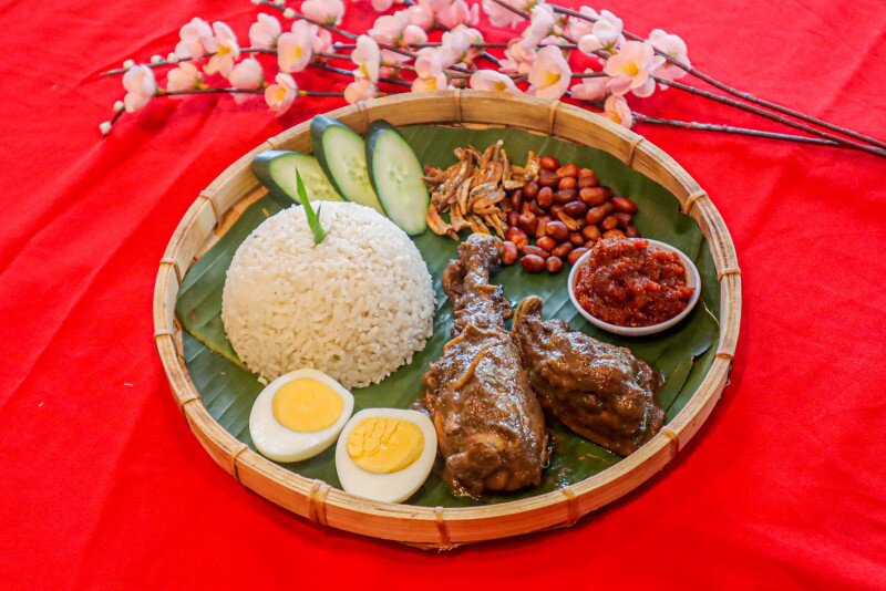 Duck symbolises fertility. Try a truly Malaysian dish this reunion with Nasi Lemak Itik Kerutuk
